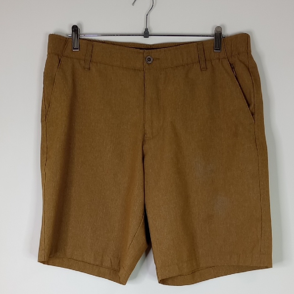 Swiss Tech+ Brown Heather Breathable Men's Shorts Size 36